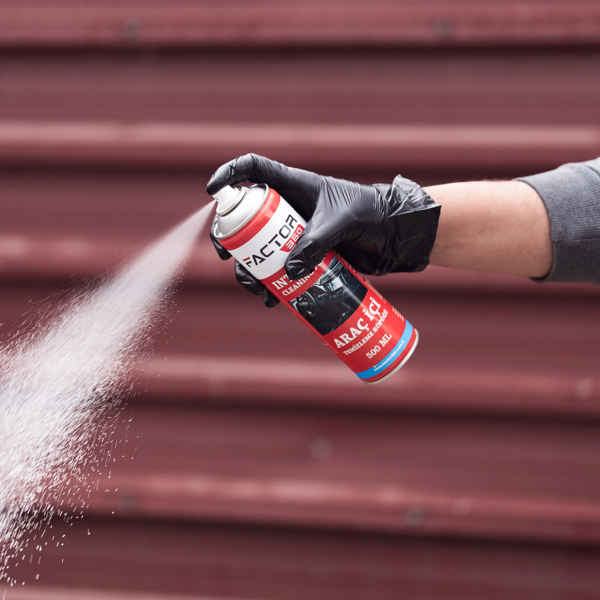 Factor360 Otomobil Araç İçi Temizleme Köpüğü Aerosol 500 ML