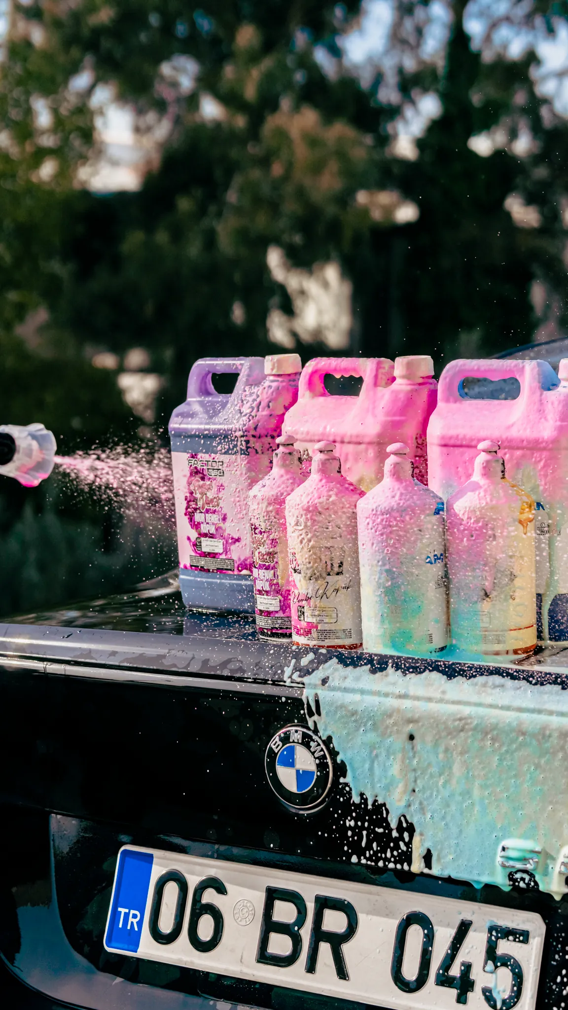 Factor360 Cherry Touch Pembe Renkli Oto Yıkama Köpüğü Oto Şampuan 1:15 Konsantre 5 L