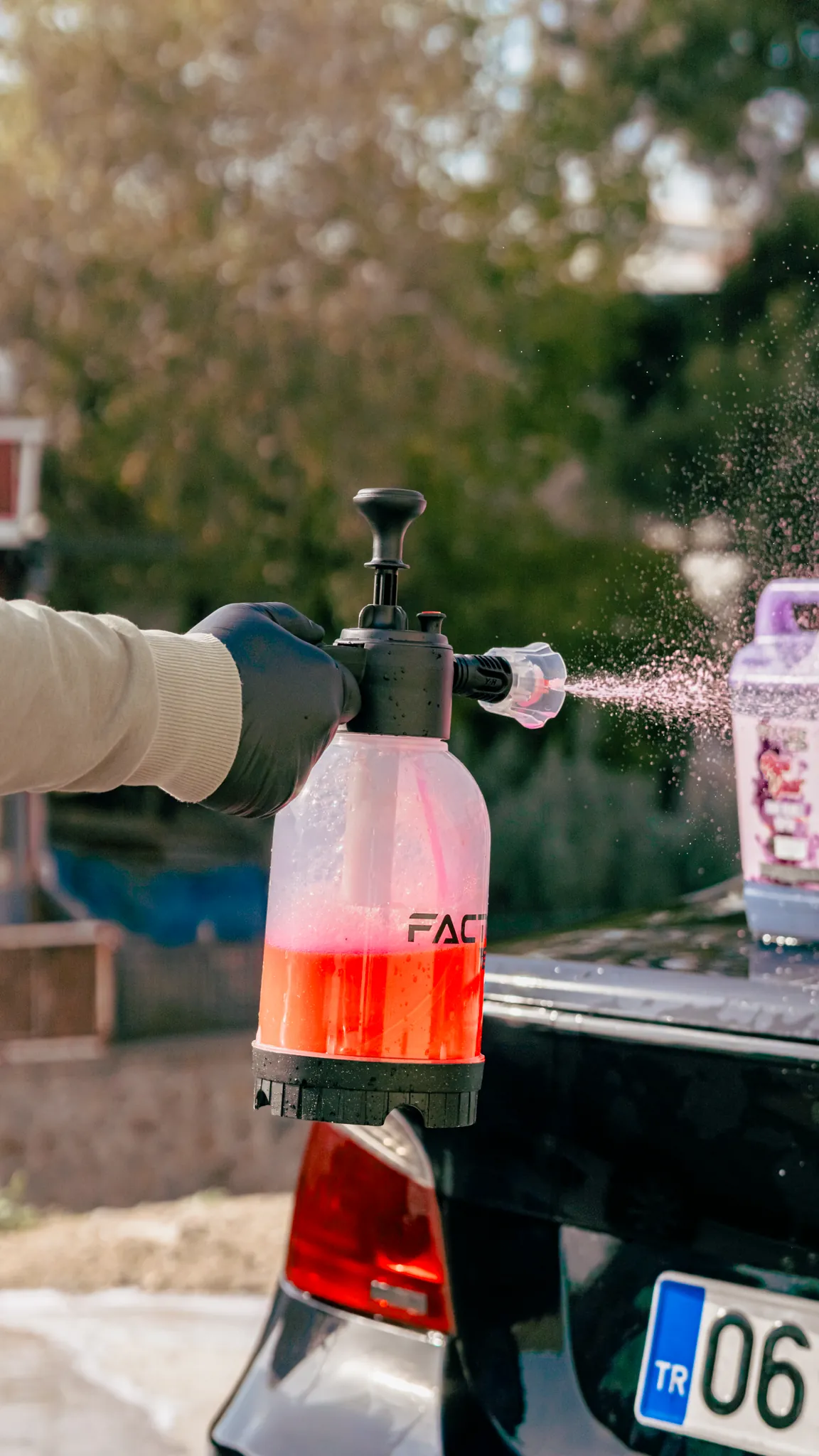 Factor360 Cherry Touch Pembe Renkli Oto Yıkama Köpüğü Oto Şampuan 1 L