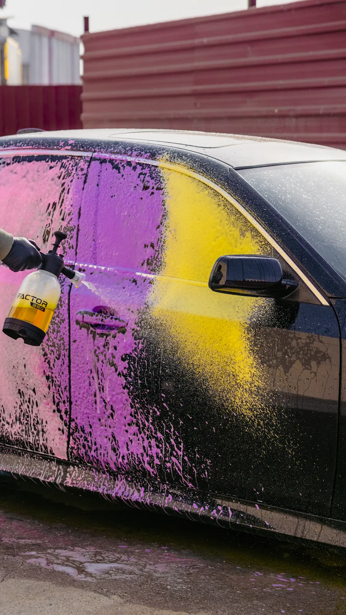 Factor360 Yellow Foam Sarı Renkli Oto Yıkama Köpüğü Oto Şampuan 1 L