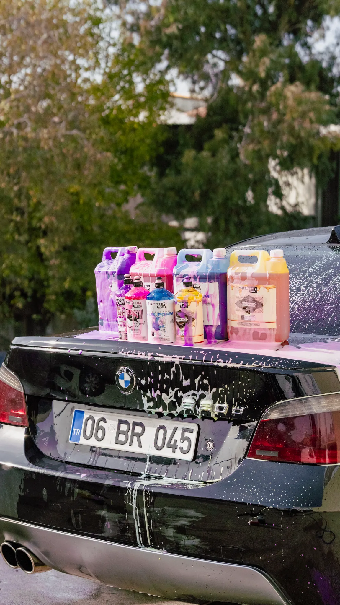 Factor360 Blue Foam Mavi Renkli Oto Yıkama Köpüğü Oto Şampuan 1:15 Konsantre 5 L